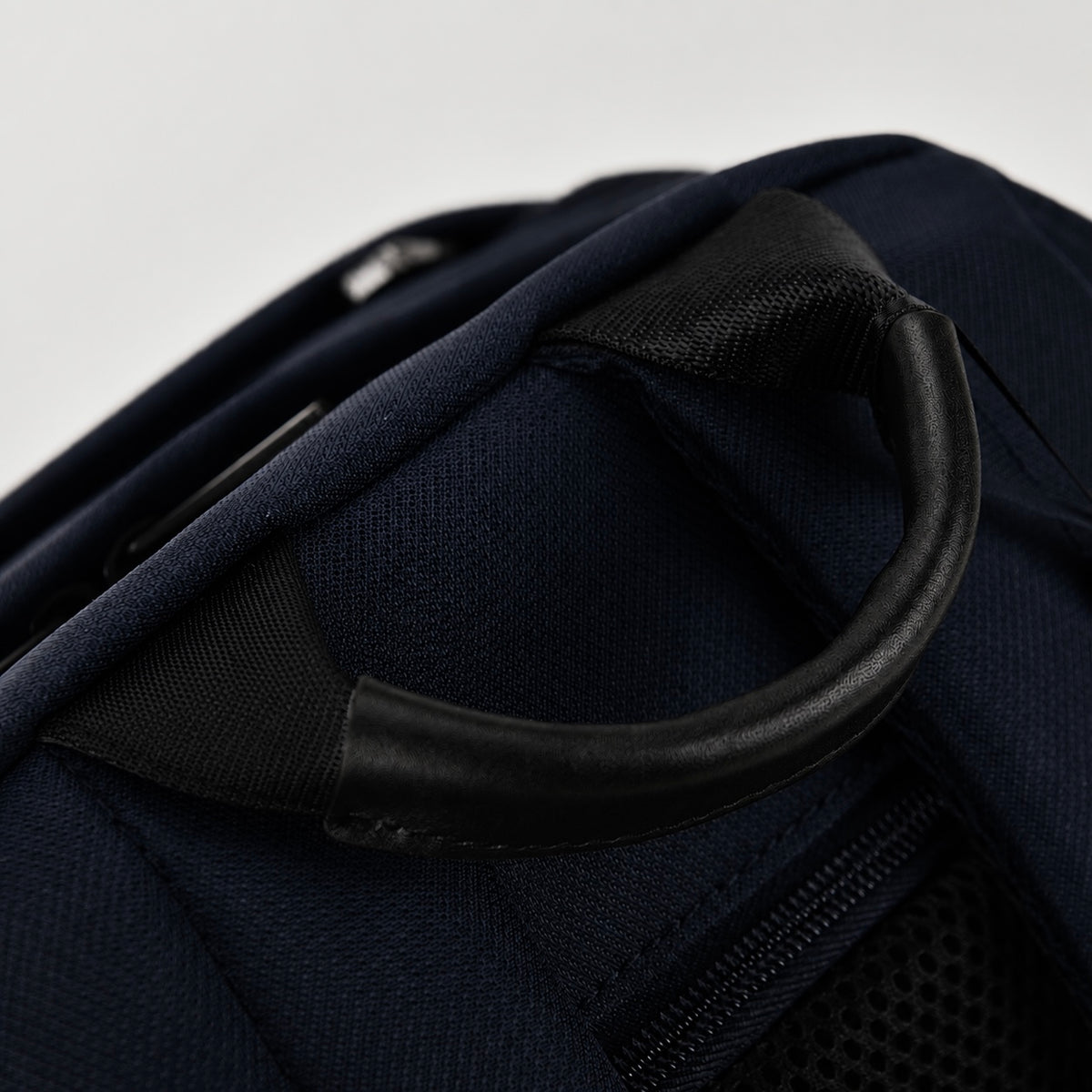 Sac à dos - Série M8 - Nylon et cuir véritable - Bleu marine