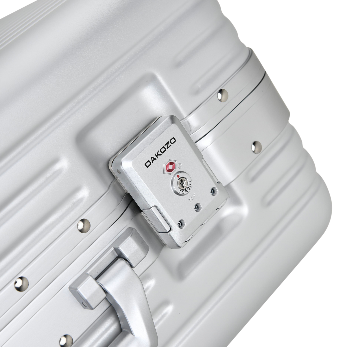 DAKOZO Bold Series - Cabin Suitcase - Hybrid - Silver