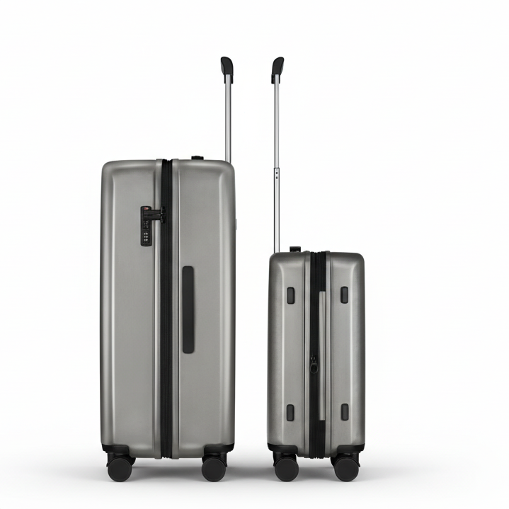 DAKOZO Zen Series – Check-In Suitcase – Titanium Silver