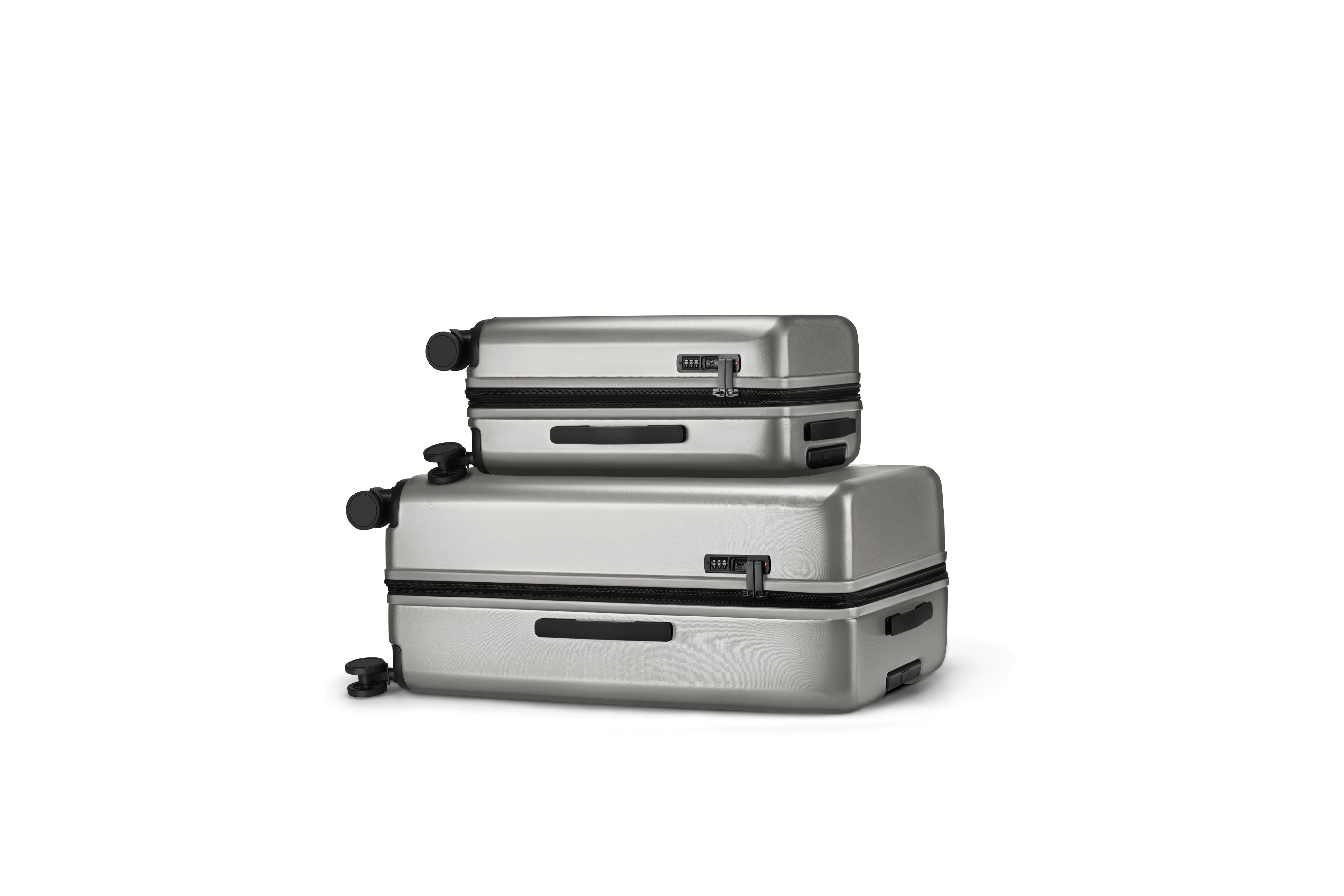 DAKOZO Zen Series – Check-In Suitcase – Titanium Silver