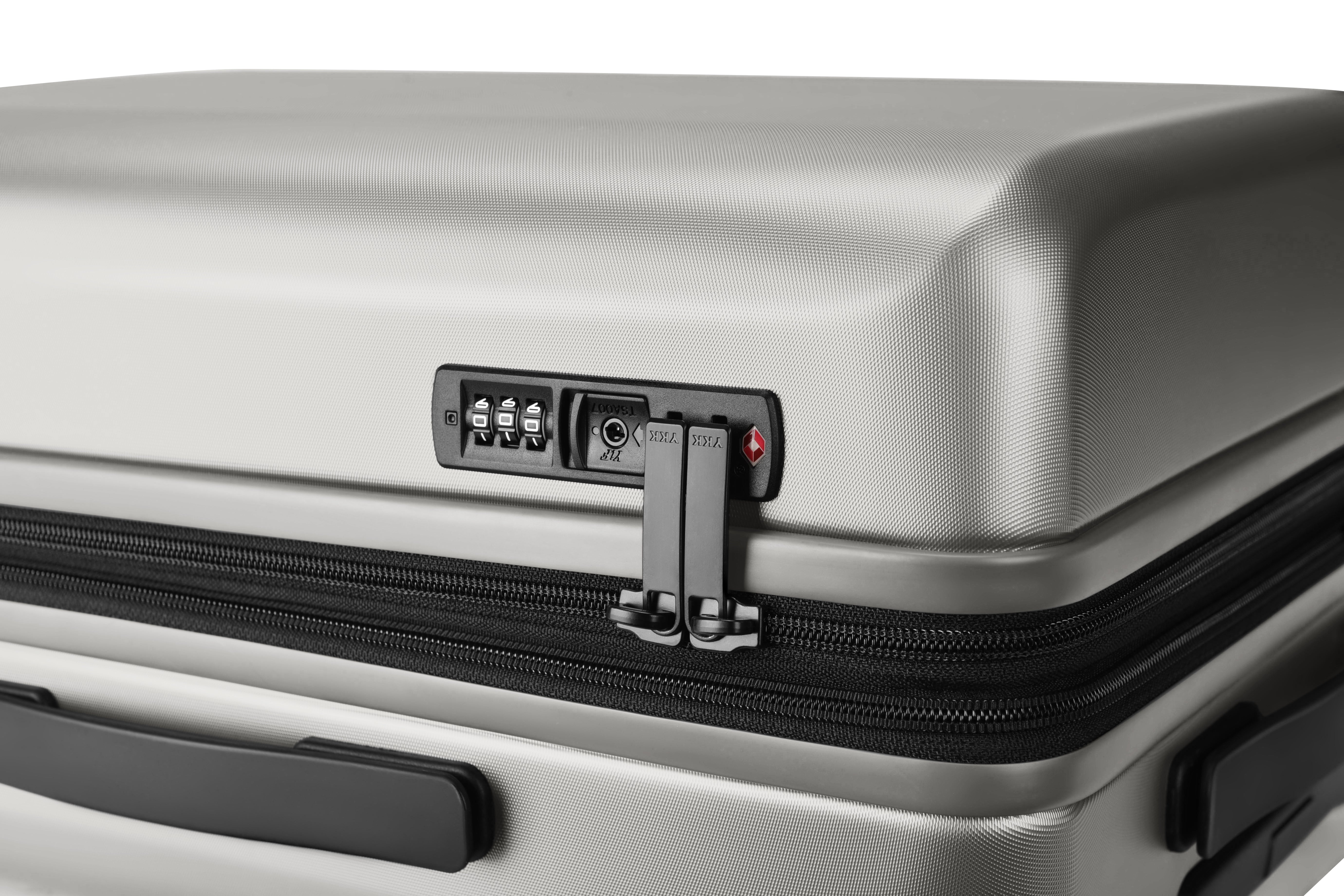 DAKOZO Zen Series – Check-In Suitcase – Titanium Silver