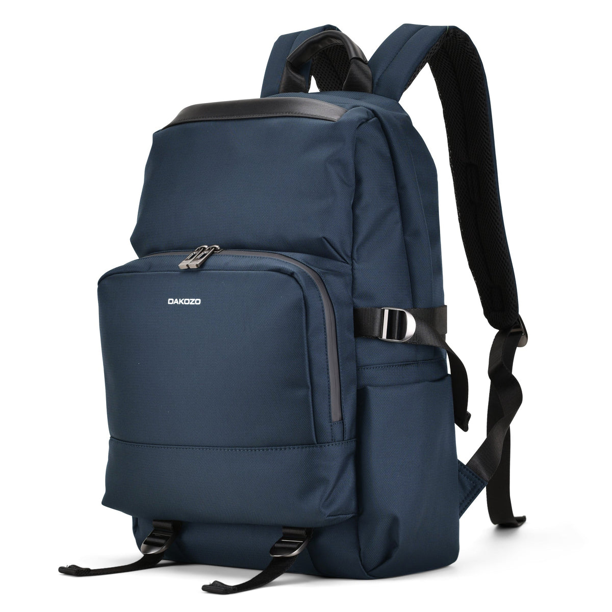 Backpack - M8 Series - Nylon and Genuine Leather - Navy Blue