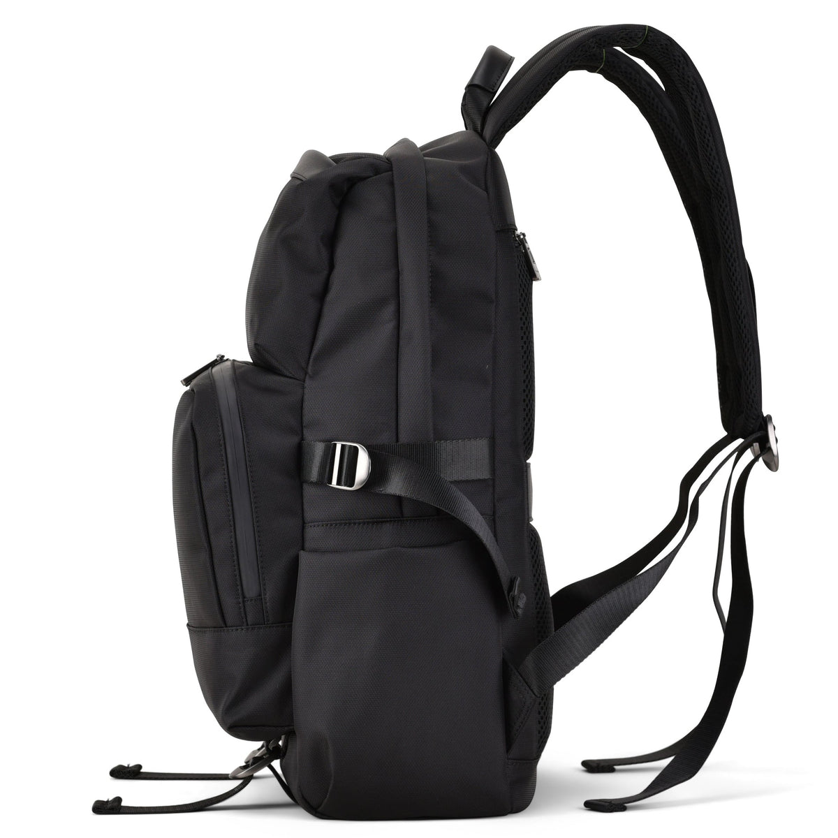 Backpack - M8 Series - Nylon and Genuine Leather - Black