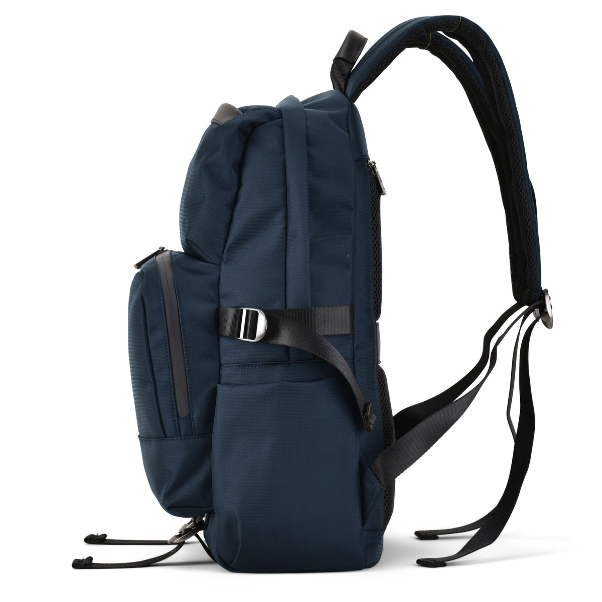 Sac à dos - Série M8 - Nylon et cuir véritable - Bleu marine