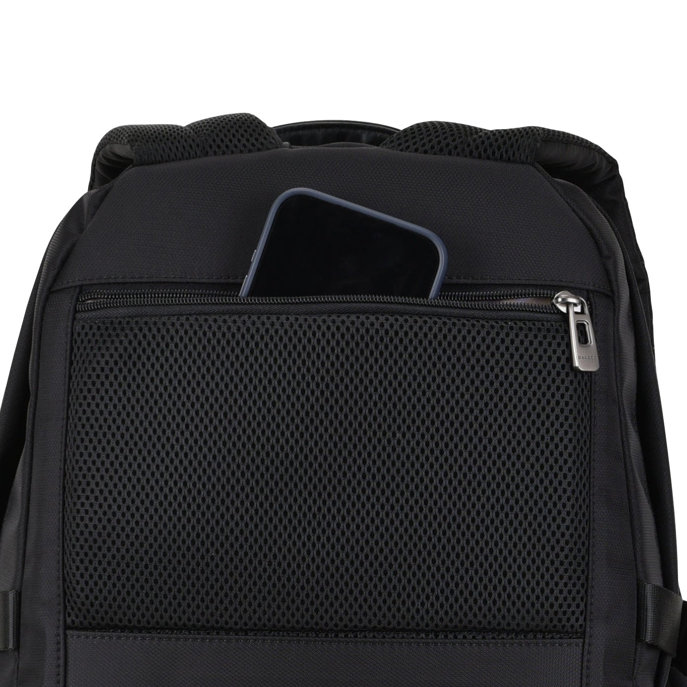 Backpack - M8 Series - Nylon and Genuine Leather - Black