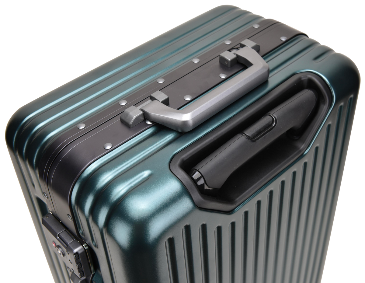 DAKOZO Bold Series - Cabin Suitcase - Hybrid - Dark Green