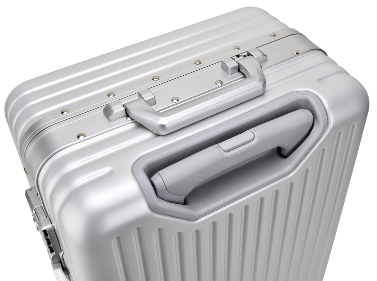 DAKOZO Bold Series - Cabin Suitcase - Hybrid - Silver