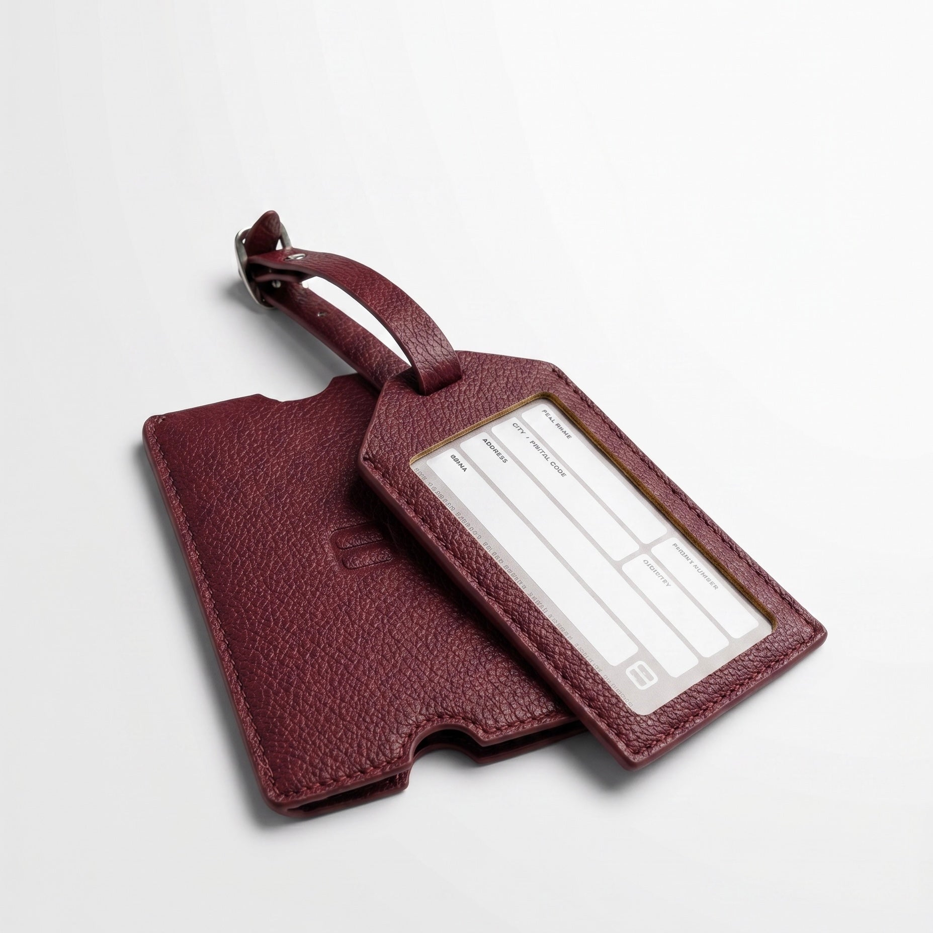Dakozo - Luggage Tag - Bordeaux Red