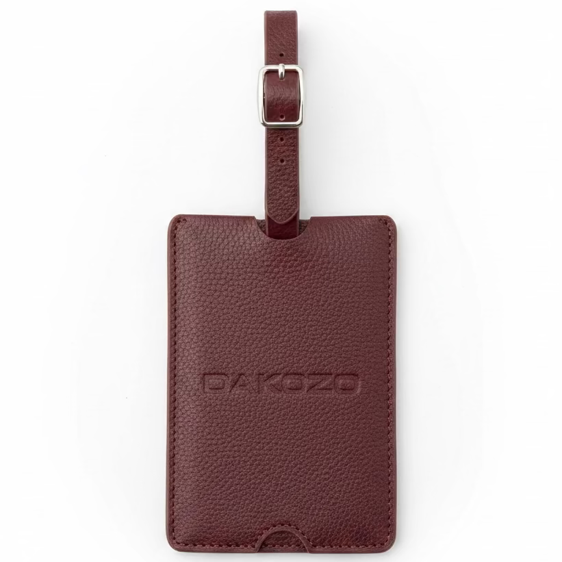 Dakozo - Luggage Tag - Bordeaux Red