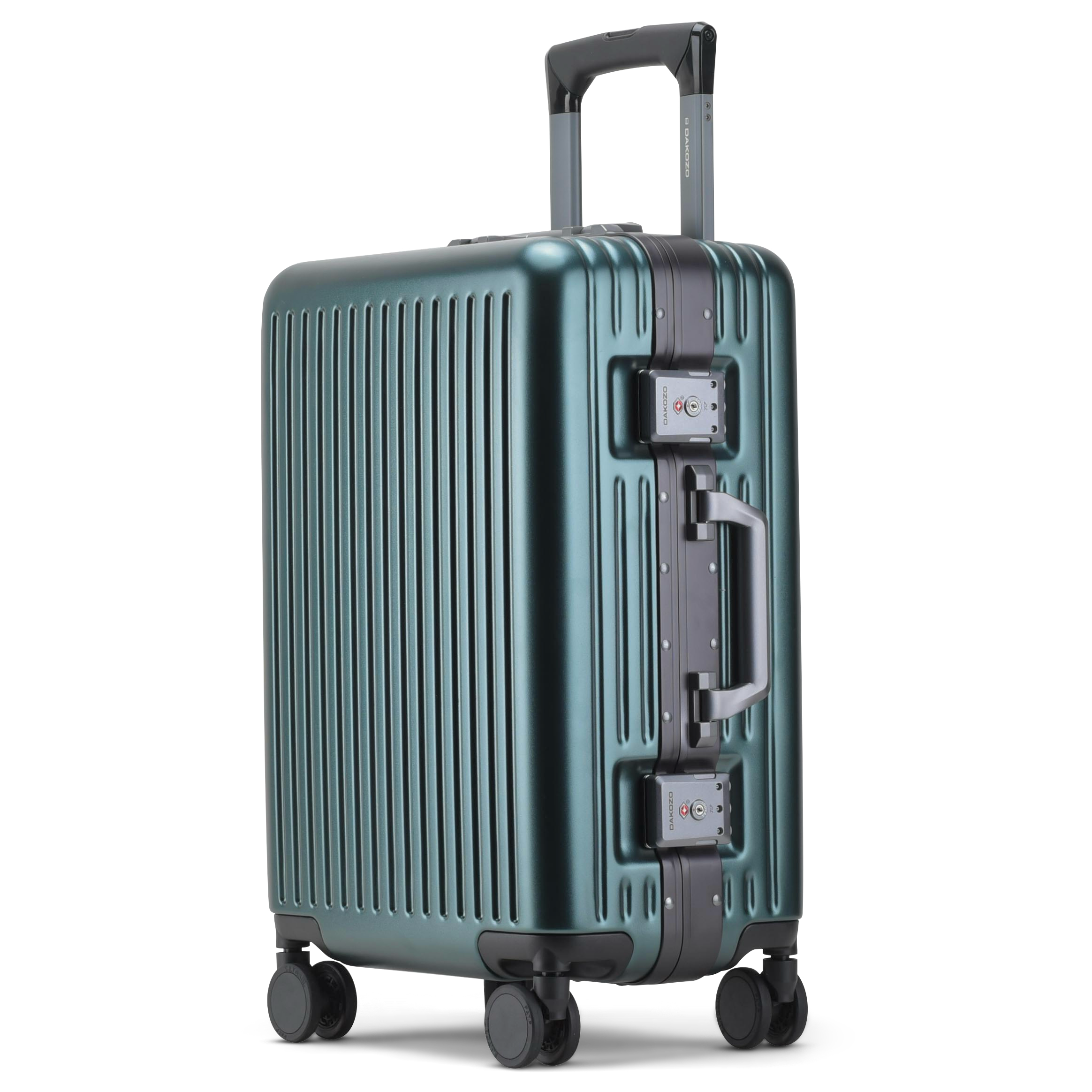 DAKOZO Bold Series - Cabin Suitcase - Hybrid - Dark Green
