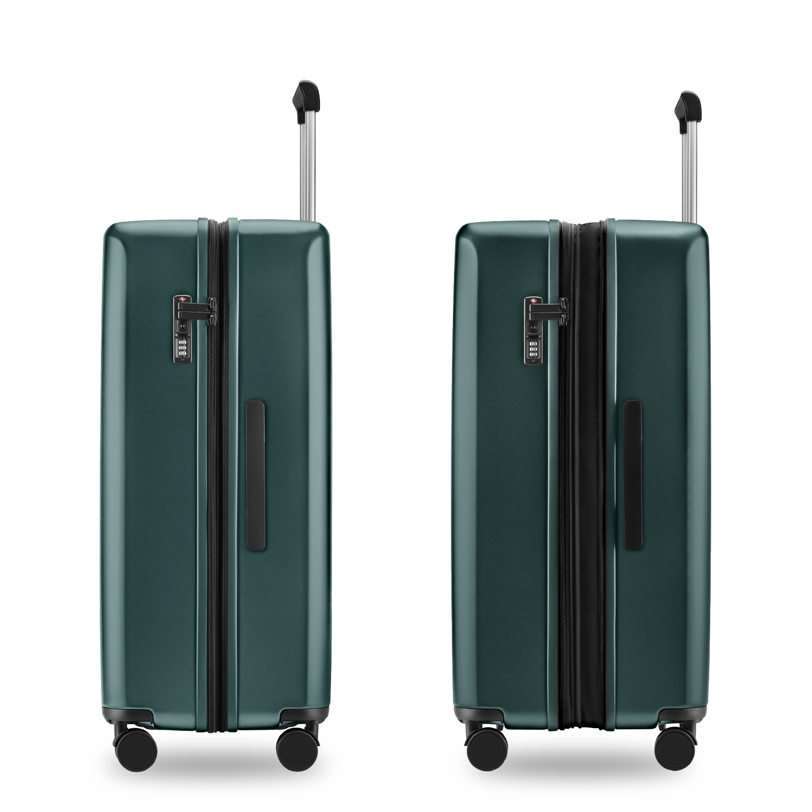 DAKOZO Zen Series – Check-In Suitcase – Deep Green