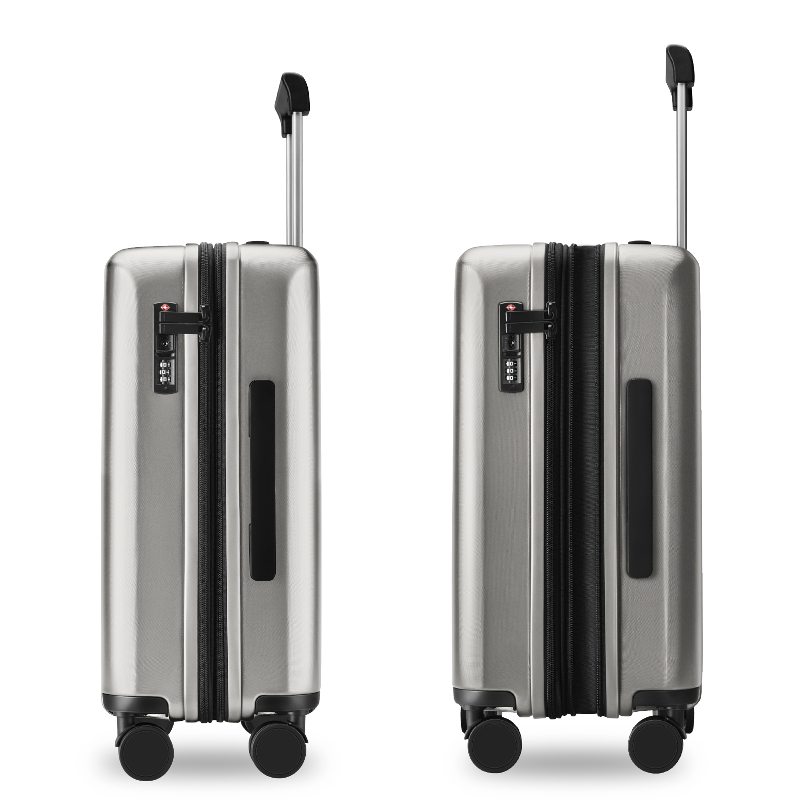 DAKOZO Zen Series – Cabin Suitcase – Titanium Silver