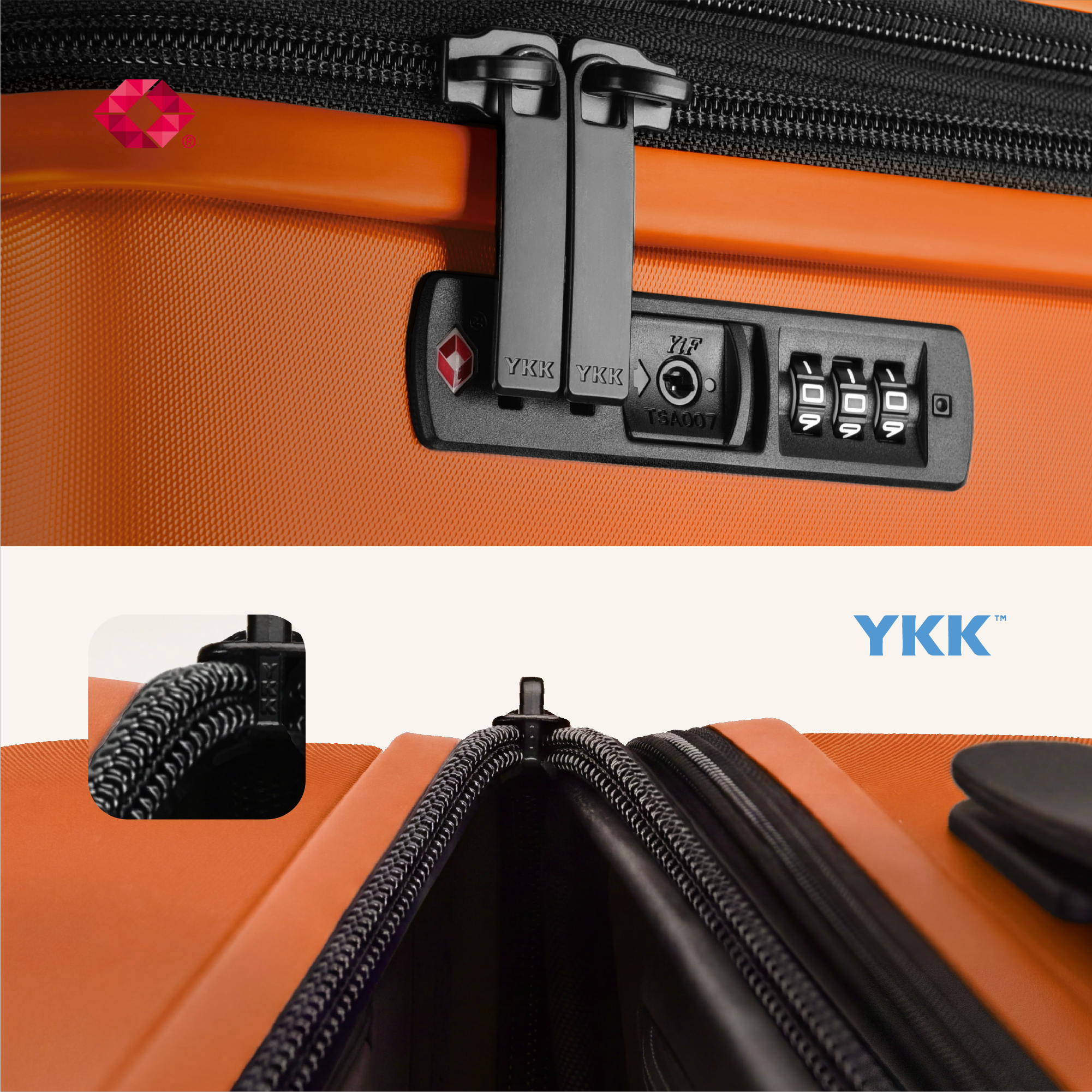 DAKOZO Zen Series – Handbagage koffer – Oranje